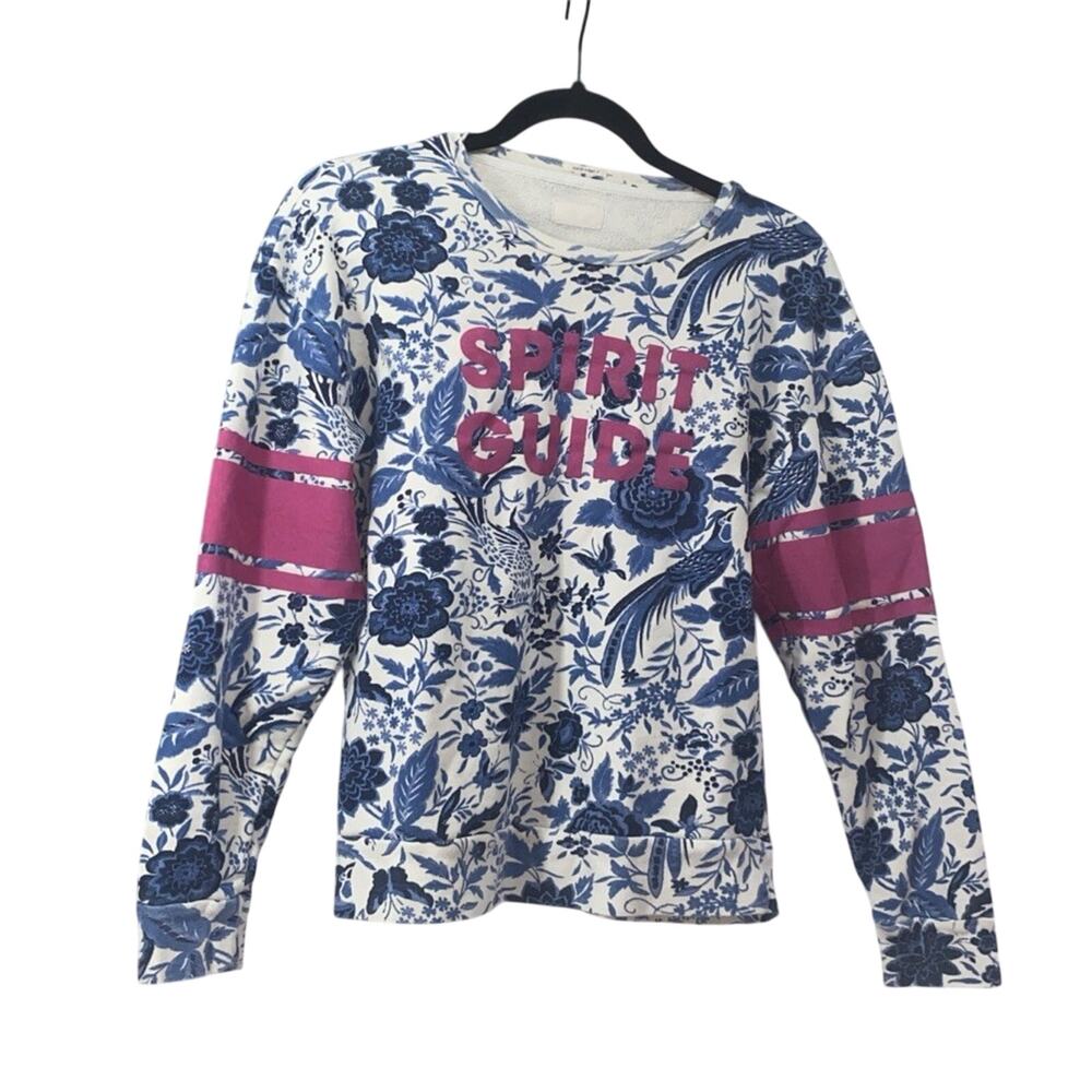 Mother Terry Sweatshirt Women’s Medium Navy Floral Spirit Guide
